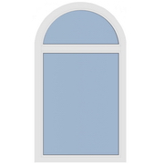 Окно арочной формы с импостом